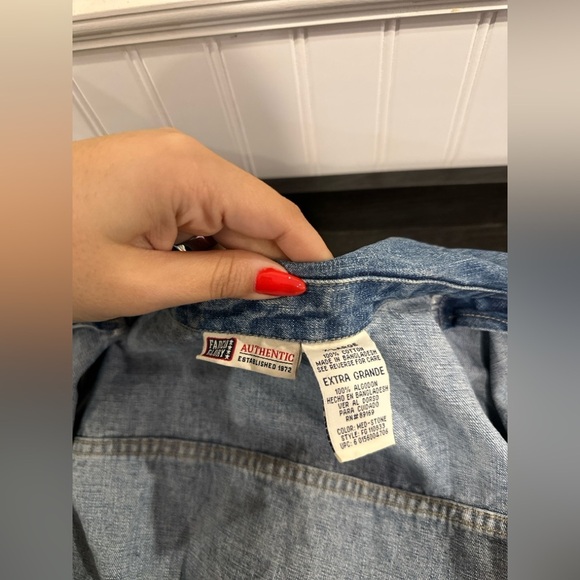 Faded Glory Denim Embellished Vest Jacket Women’s XL 90’s Vintage Retro - Picture 8 of 8